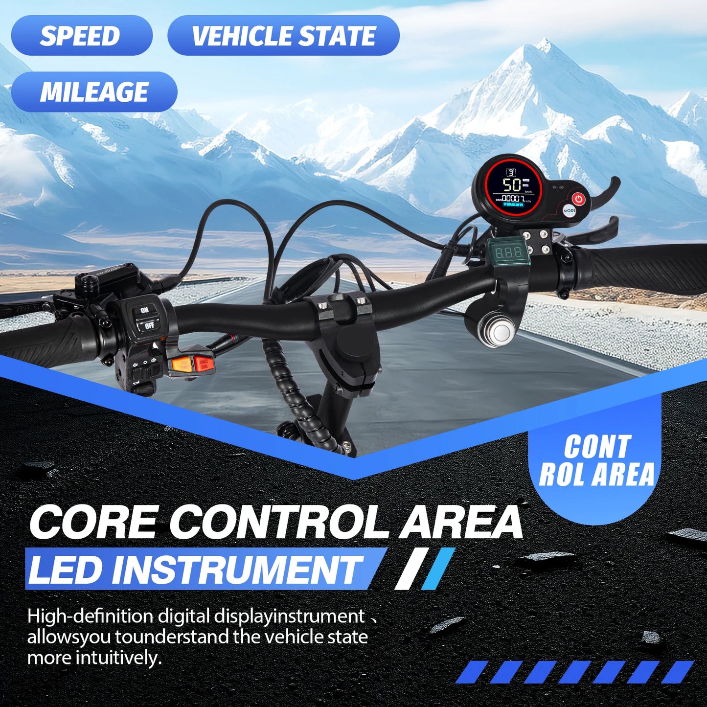 6000W High Power Adult Electric Scooter