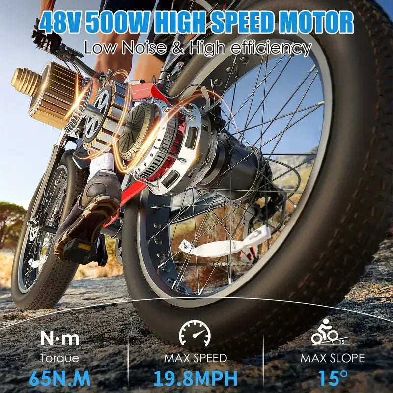 500W Motor 7 Speed Electric Bike