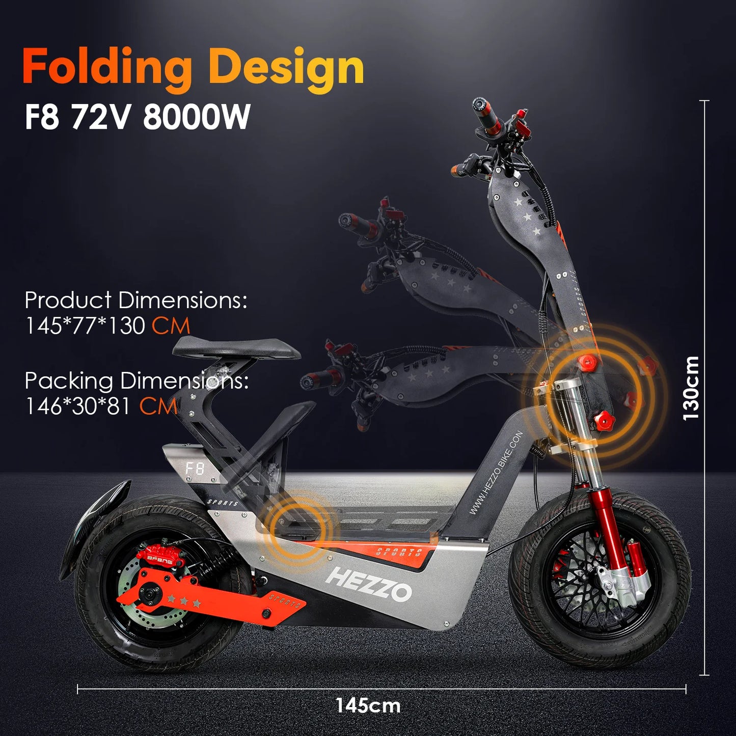 HEZZO F8 Electric Scooter