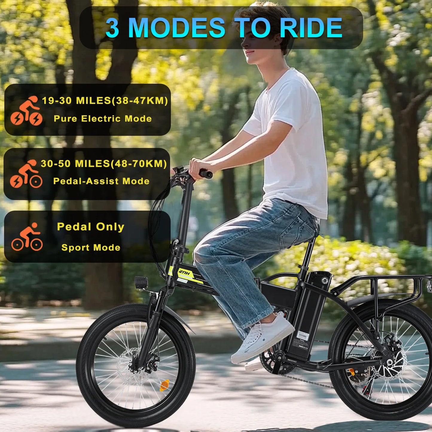500W Motor Folding Electric Bike