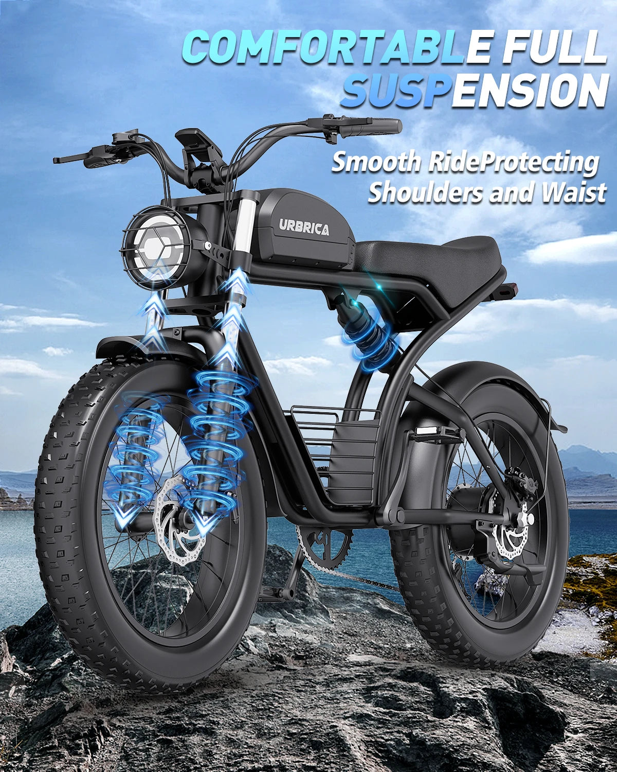 Fat Tire Dirt Bike Shamano 7-Speed Electric Bike