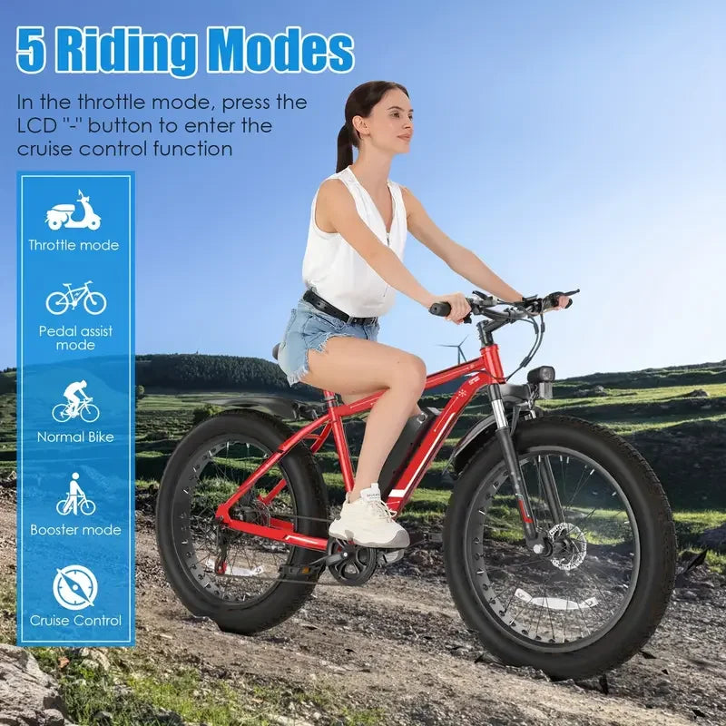 500W Motor 7 Speed Electric Bike
