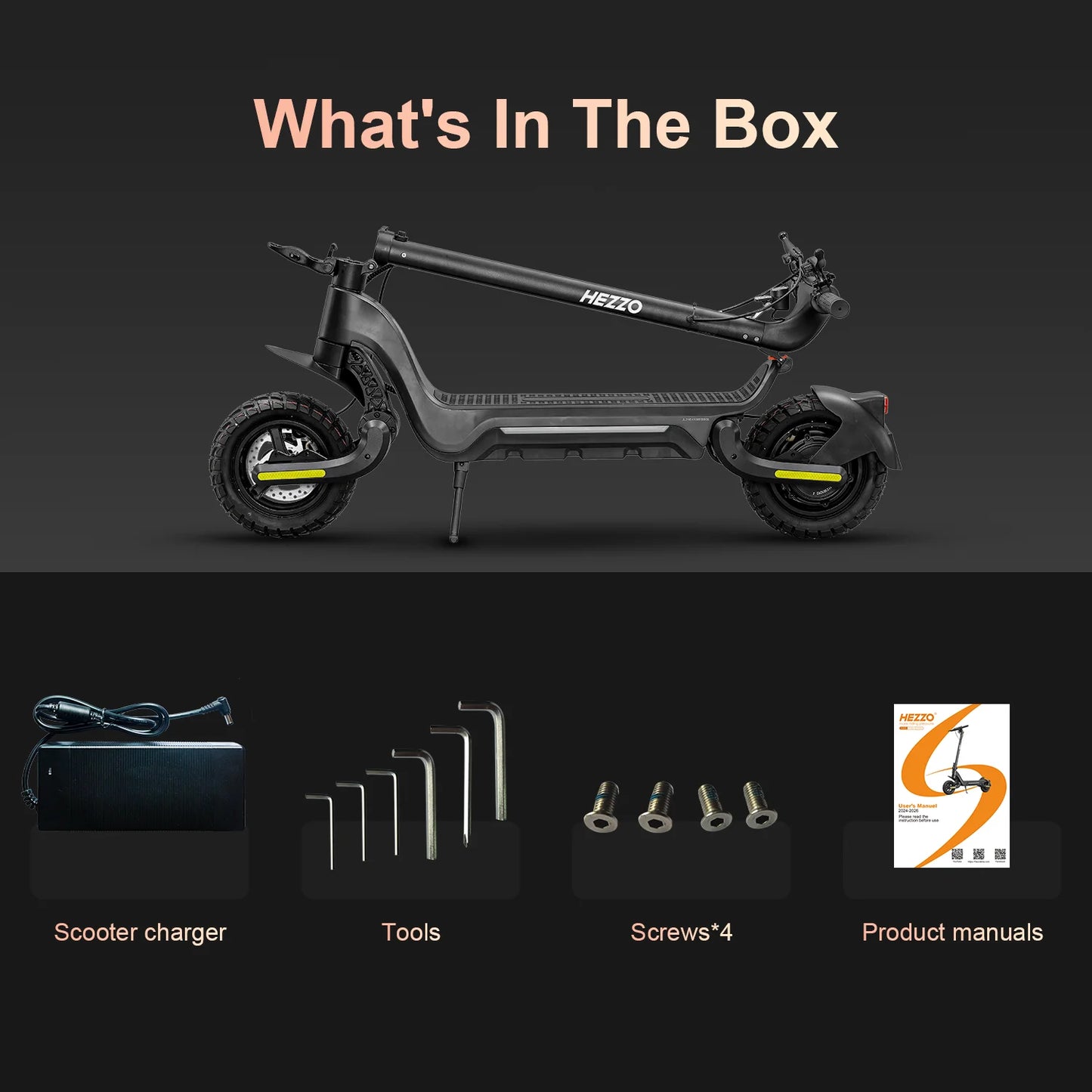 48V 1600W HEZZO Electric Scooter