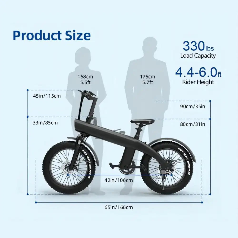 KIXIN Q3 Plus 20" Mountain Electric Bike