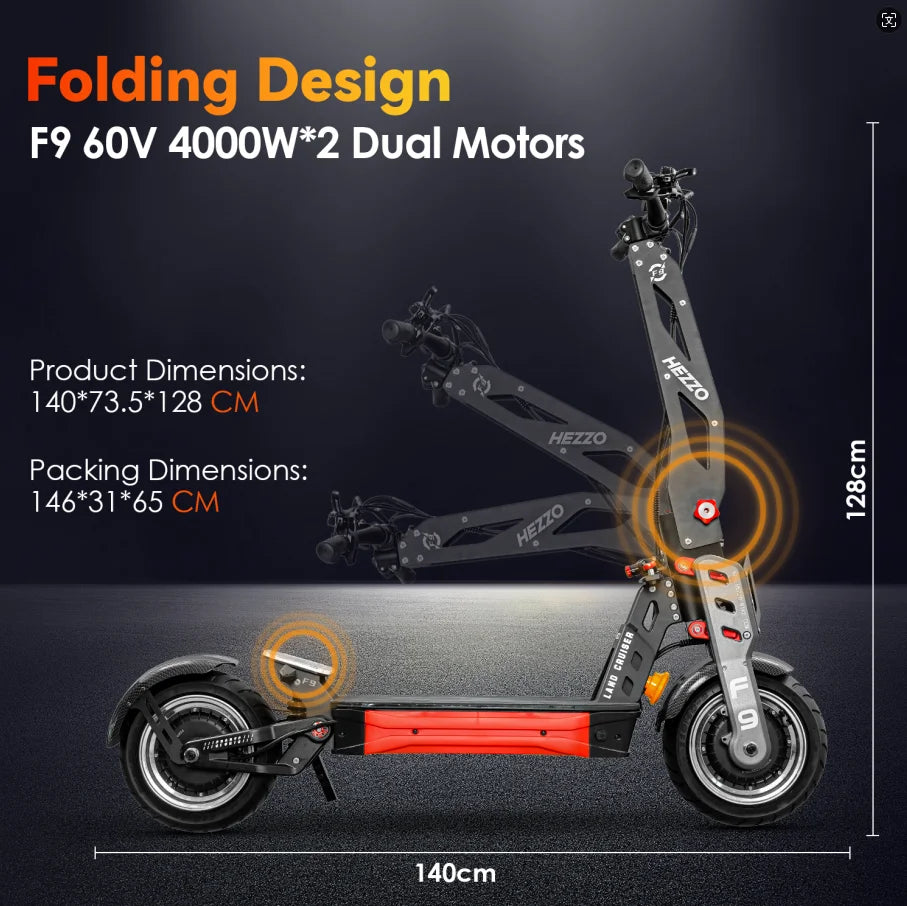 HEZZO 60v 8000w Electric Scooter