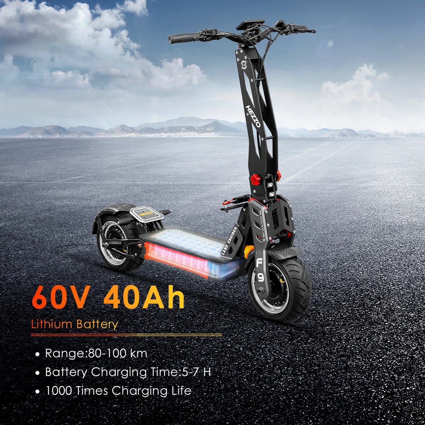 HEZZO 60v 8000w Electric Scooter